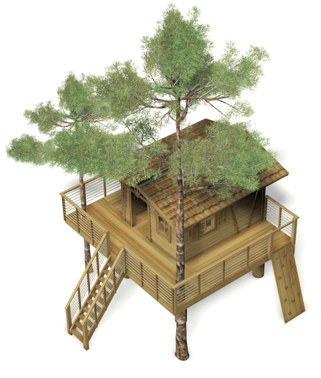 Постройка домика на дереве